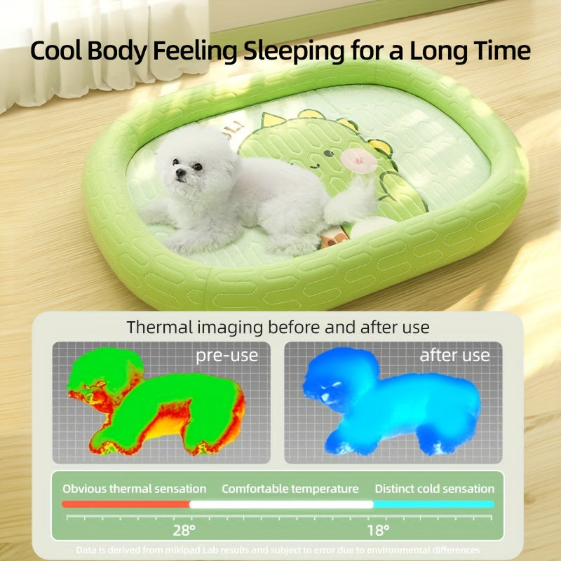 Comfy Sleeping Cushion with Breathable Design - Perfect for Extra Small to Medium Breeds and Puppies, Small to Medium Dog Cooling Bed - Super Soft