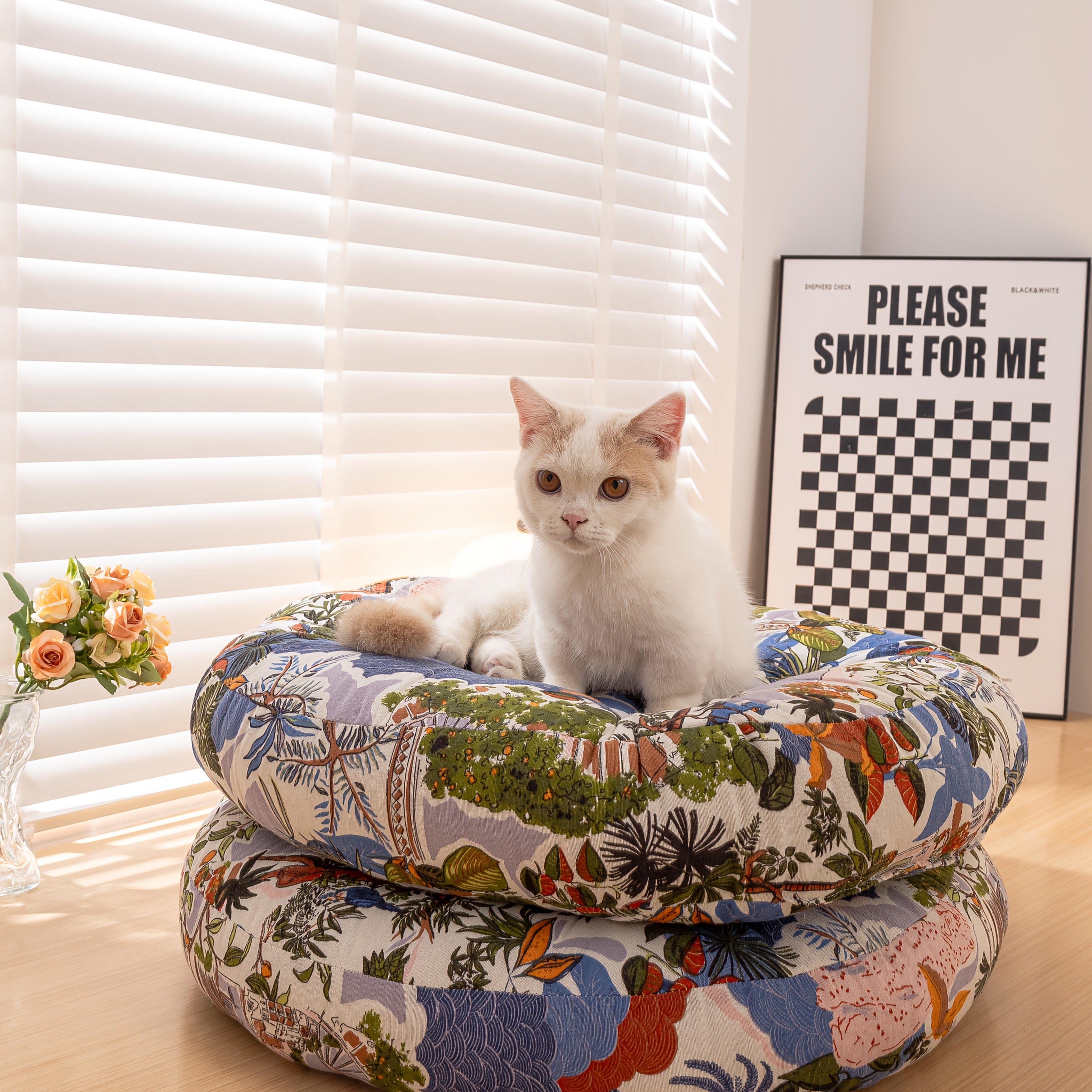 1pc Pet Cat Bed Mat, Soft Warm Comfortable Pet Bed, Winter Small Nest for Cats, Pet Cat Bed, Soft, Washable, Comfortable, Cushion