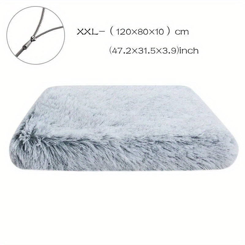 1pc Cozy Plush Dog Bed - Soft and Comfortable Pet Mat for Kennel or Crate Christmas Gift