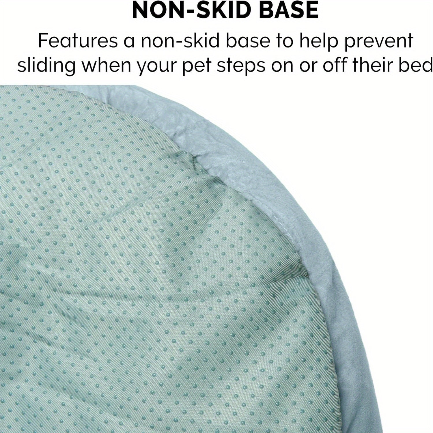 1pc Cozy Minky Plush & Velvet Pet Bed for Cats & Small Dogs, Non-Slip Bottom, Soft Gray with White Trim, Washable & Durable, Holds Up to 35 lbs, Perfect for Indoor Comfort, Cute Cat Bed