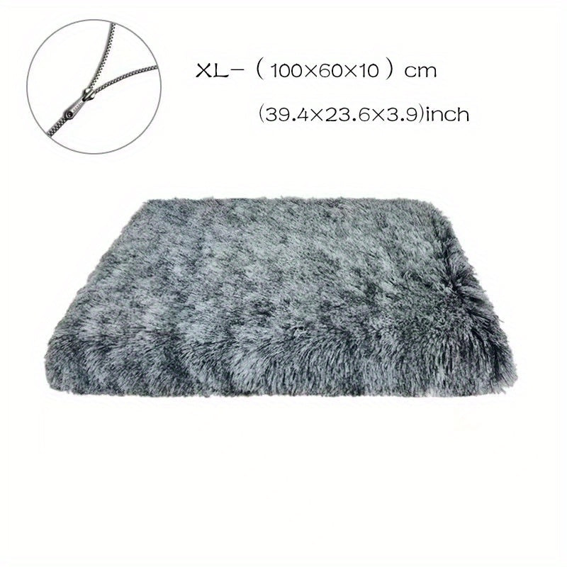 1pc Cozy Plush Dog Bed - Soft and Comfortable Pet Mat for Kennel or Crate Christmas Gift