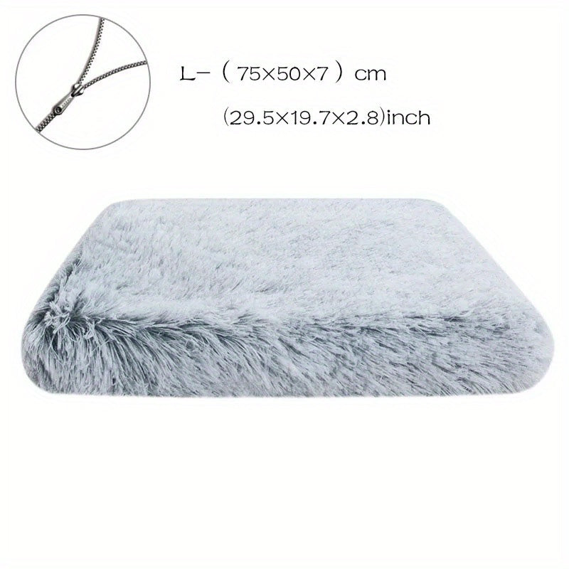 1pc Cozy Plush Dog Bed - Soft and Comfortable Pet Mat for Kennel or Crate Christmas Gift