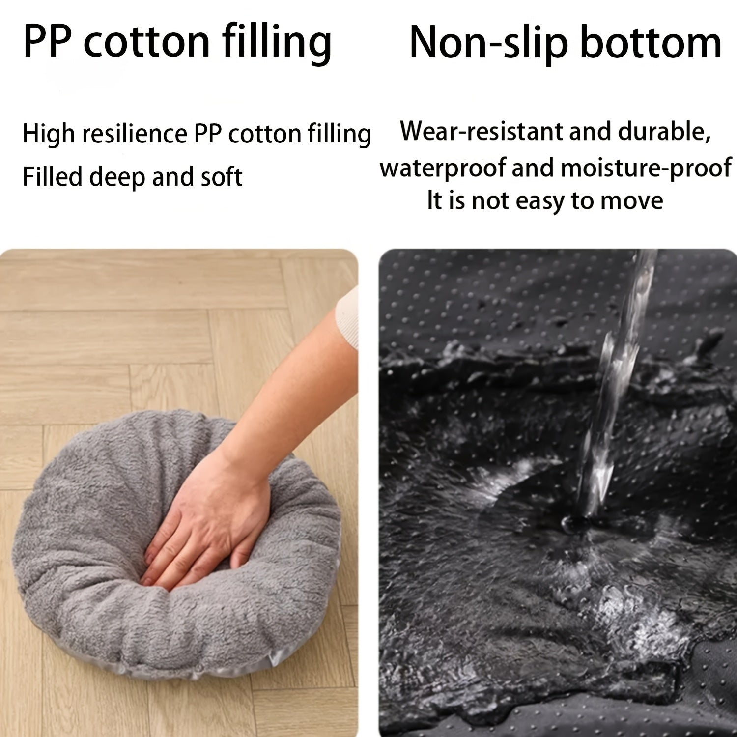 1pc Contemporary Large Cat House & Condo, Plush Polyester, Fully Enclosed Luxury Villa, Removable & Assembled, with Winter Warmth for Pet Cats