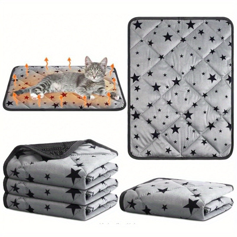 Keep Warming Cat Mat | Reusable Machine Washable for Winter | Thickened Keep Warm Pad with Cozy Padding | Thermal Pet Nest, Ideal for Small DOG & Small Cats
