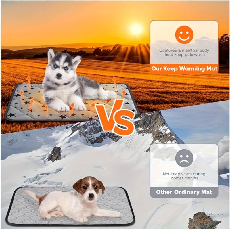 Keep Warming Cat Mat | Reusable Machine Washable for Winter | Thickened Keep Warm Pad with Cozy Padding | Thermal Pet Nest, Ideal for Small DOG & Small Cats