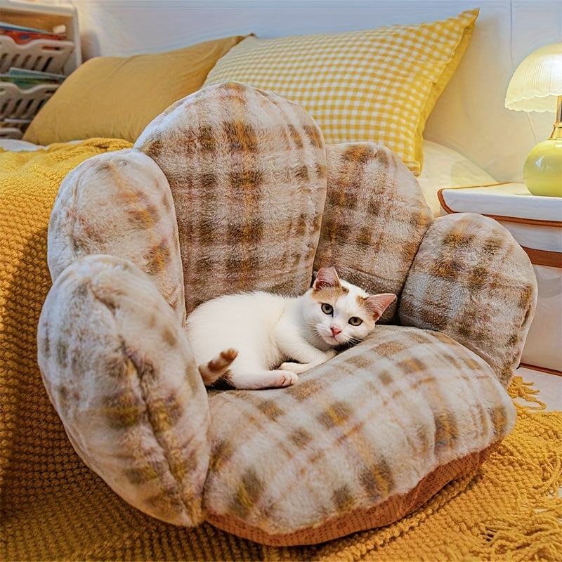 Cat Sofa Cushion Pillow for Lazy Couch, Suitable for Living Room Bedroom Bay Window Office Chair, Pet-Friendly Home Style