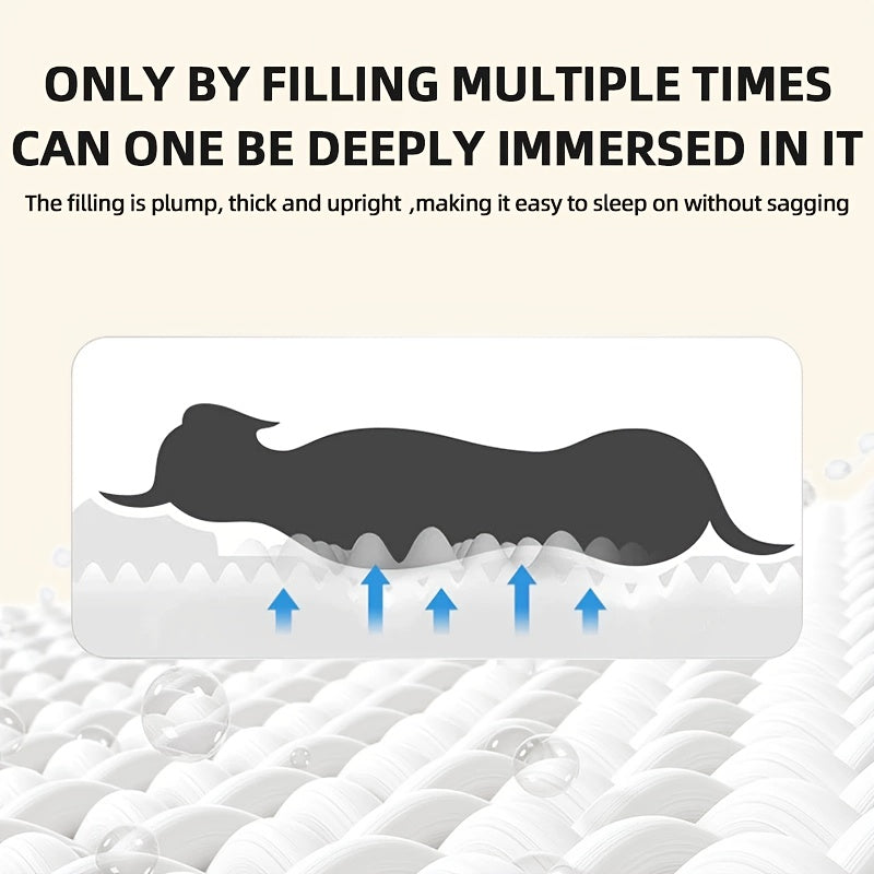 Extra Large Dog Bed - Heavy-Duty Removable Washable Pet Mattress with Non-Slip Bottom, All-Season Oval Dog Bed for Labrador, Golden Retriever, Large Breeds - Easy-Clean Polyester Bedding for Hardwood Floors & Carpets, Cozy Pet Resting Spot, Playful