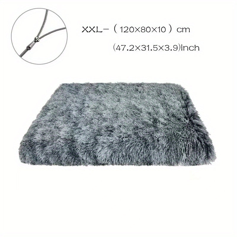 1pc Cozy Plush Dog Bed - Soft and Comfortable Pet Mat for Kennel or Crate Christmas Gift