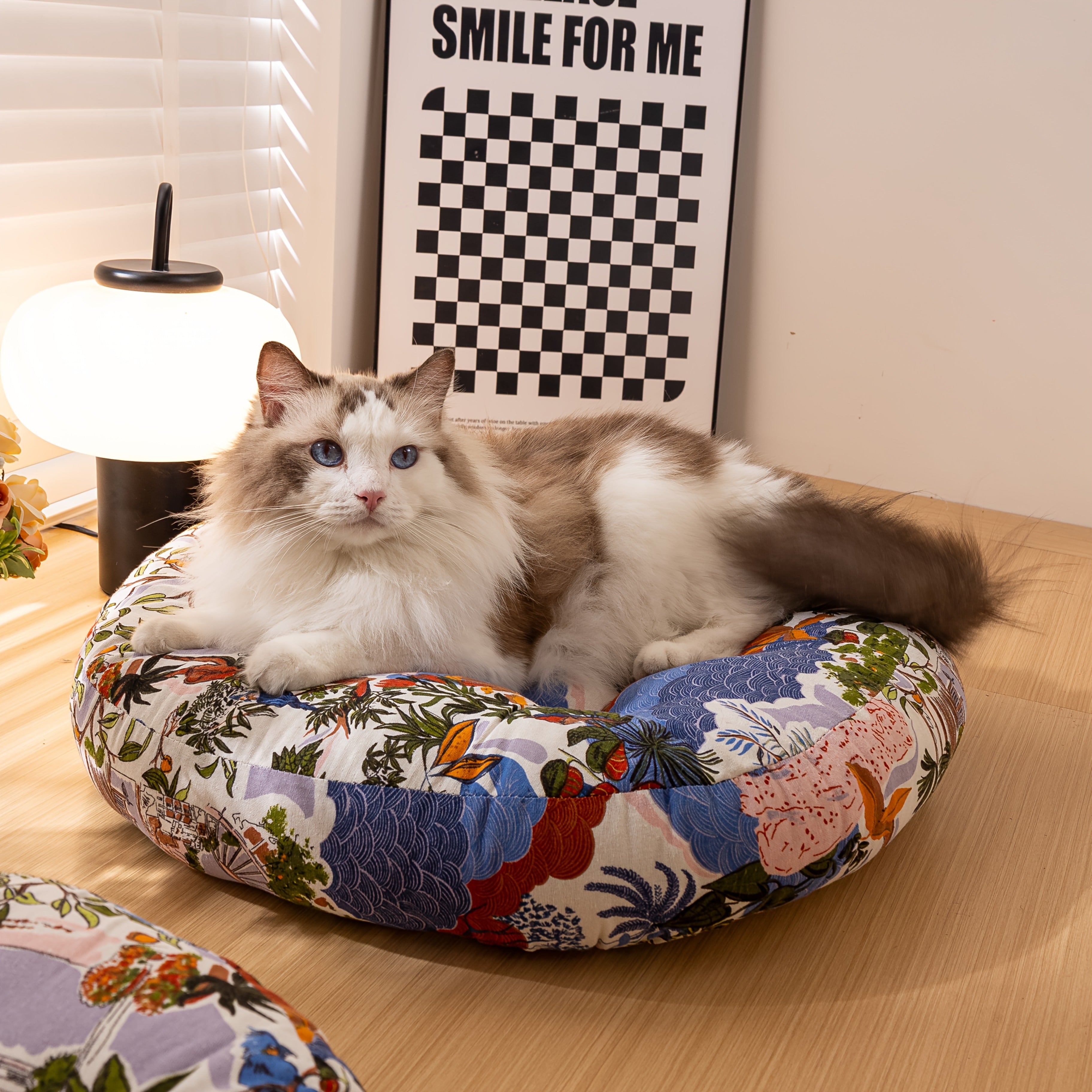 1pc Pet Cat Bed Mat, Soft Warm Comfortable Pet Bed, Winter Small Nest for Cats, Pet Cat Bed, Soft, Washable, Comfortable, Cushion