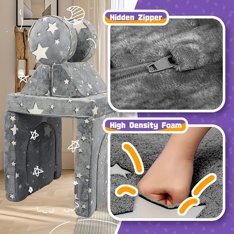 12pcs Pink Pet Bed Set - Versatile & Comfortable Memory Foam Dog Couch, Detachable Covers for Small to Large Breeds - Ideal for Play & Sleep in Living Room or Bedroom, Free Shape Combination, Sponge, Indoor Animals