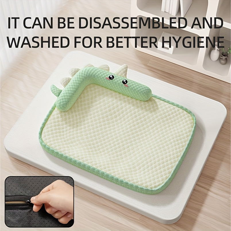 Dog Bed for Summer, Removable And Washable, Suitable for Small Breeds Like Bichon And Teddy, Featuring a Cool Mat.