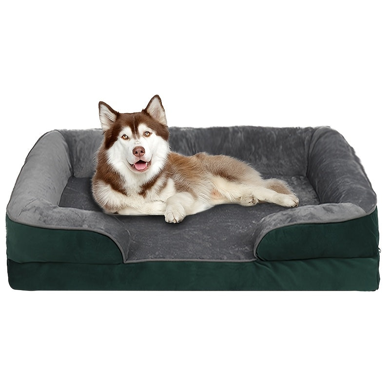 [Orthopedic Dog] Super Large Dog Orthopedic Dog Bed | Polyester Material | Washable, Detachable, Antiskid, Comfortable & Soft | All-Season Use | Suitable for All Dog Sizes | Easy Assembly
