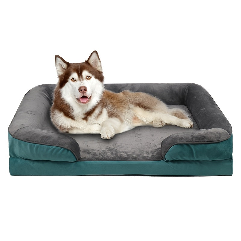 [Orthopedic Dog] Super Large Dog Orthopedic Dog Bed | Polyester Material | Washable, Detachable, Antiskid, Comfortable & Soft | All-Season Use | Suitable for All Dog Sizes | Easy Assembly